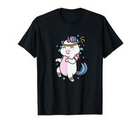 Licorne Faisant de l'endurance, du Sport, de l'entraînement Physique T-Shirt Graphique avec Valeur
