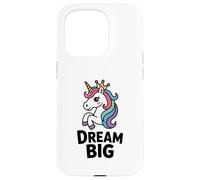 Licorne fantaisiste Dream Big Design Coque pour iPhone 15 Pro