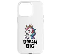 Licorne fantaisiste Dream Big Design Coque pour iPhone 15 Pro Max