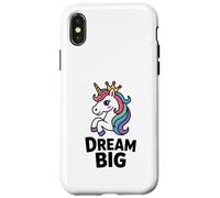 Licorne fantaisiste Dream Big Design Coque pour iPhone X/XS