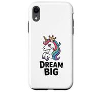 Licorne fantaisiste Dream Big Design Coque pour iPhone XR