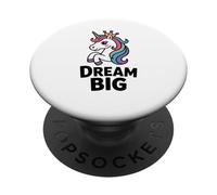 Licorne fantaisiste Dream Big Design PopSockets PopGrip Adhésif