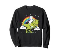 Licorne Fantastique Dinosaure Tyrannosaure T-Rex Arc-en-Ciel Sweatshirt