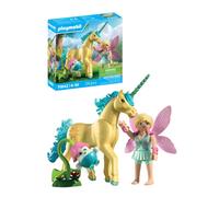 Licorne fleur de soleil avec fée