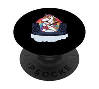 Licorne Heavy Metal Musique Death Metal fan de Hard Rock PopSockets PopGrip Interchangeable