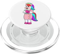 Licorne Infirmière Porte-Bloc PopSockets PopGrip pour MagSafe