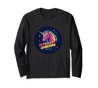 Licorne introvertie amusante qui a juste besoin d'espace Manche Longue