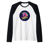 Licorne introvertie amusante qui a juste besoin d'espace Manche Raglan