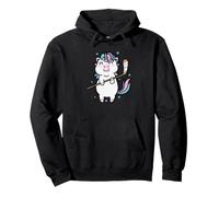 Licorne Jouant au Hockey sur Gazon Fable Creature Sport Sweat à Capuche