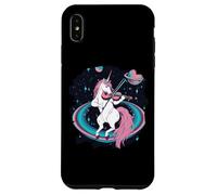 Licorne Jouant du Violon dans l'espace Magical Violonist Music Coque pour iPhone XS Max