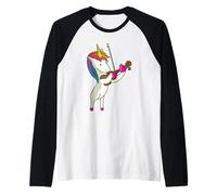 Licorne Jouant du Violon drôle Magique violoniste Musique Manche Raglan