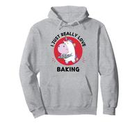 Licorne Kawaii I Just Really Love Cute Unicorn Baking Lover Sweat à Capuche