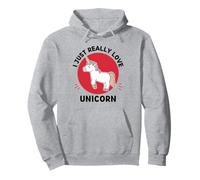Licorne Kawaii I Just Really Love Cute Unicorn Lover Sweat à Capuche