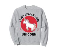 Licorne Kawaii I Just Really Love Cute Unicorn Lover Sweatshirt