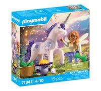 Playmobil Jouet Licorne Collection Lavande chanceuse avec fée, accessoires interchangeables 71843