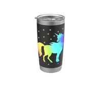 Licorne LGBT Pride Gobelet isotherme en acier inoxydable double paroi