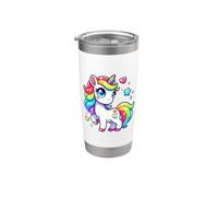 Licorne magique mignonne pour filles Gobelet isotherme en acier inoxydable double paroi