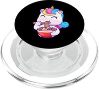 Licorne Mangeant des Nouilles Ramen Mignonnes Licornes Mangeant des Nouilles PopSockets PopGrip pour MagSafe
