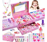 Licorne Maquillage Enfant Fille, Jouet Fille 5 6 7 8 9 10 Ans Licornes Palette Cadeau Noël Anniversaire Enfants 4-9 Ans Filles Coffret Maquillage Licorne Jouet Cadeau Filles 5-10