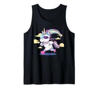Licorne marathon avec lunettes de soleil pour les amateurs de jogging Débardeur
