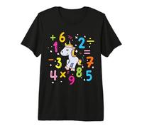 Licorne Maternelle Apprendre Les Chiffres | Professeur de mathématiques à l'école T-Shirt Haut de Gamme