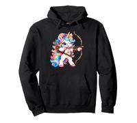 Licorne Mignonne Archère Tir À l'arc Fille Femme Sweat à Capuche