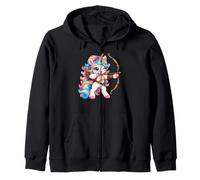 Licorne Mignonne Archère Tir À l'arc Fille Femme Sweat à Capuche