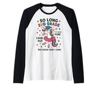 Licorne mignonne de 2e année pour fille de 3e année Here I Come Manche Raglan