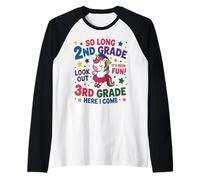 Licorne mignonne de 2e année pour fille de 3e année Here I Come Manche Raglan