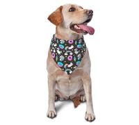 Licorne Mignonne Et Vive De Dessin Animé, Chat À Queue Arc-en-Ciel Bandana Chien Lavable Écharpe pour Chien Mode Foulard Triangulaire Chiens pour Animal De Compagnie Quotidien