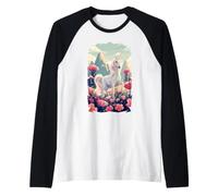 Licorne Mythique Fable Cheval à Cornes Hobby Horsing Flowers Manche Raglan