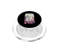 Licorne Mythique Fable Cheval à Cornes Hobby Horsing Flowers PopSockets PopGrip pour MagSafe