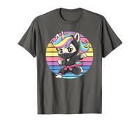Licorne Ninja Birthday Fantasy I Like Pre-K Crew Shine T-Shirt