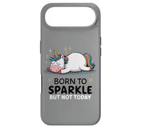 Licorne paresseuse Amusante - Fatigué - Born to Sparkle But Not Today Coque pour iPhone Air
