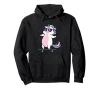 Licorne Patinage Créature Mythique Sport Sweat à Capuche