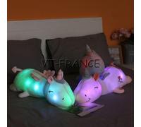 Licorne Peluche Lumineux LED, Couleur: Au Choix, Modele: 60cm