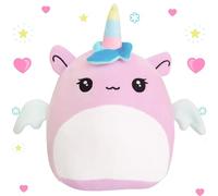 Licorne Peluche Plush Toy, 30cm Jouet en Peluche Douceur Poupée à Câliner et Aimer, Peluche de Bébé Dino Figure en Peluche, Jouets Petit Cadeau pour Naissance Anniversaire Enfants Garçons Filles