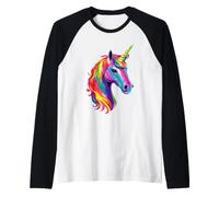 Licorne Poney Cavalier Ponyhof Chevaux Équitation Licornes Manche Raglan