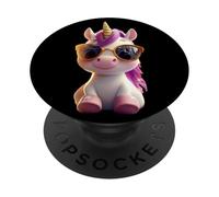 Licorne Poney Cavalier Ponyhof Chevaux Équitation Licornes PopSockets PopGrip Adhésif