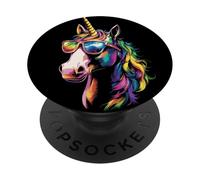 Licorne Poney Cavalier Ponyhof Chevaux Équitation Licornes PopSockets PopGrip Adhésif