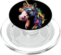 Licorne Poney Cavalier Ponyhof Chevaux Équitation Licornes PopSockets PopGrip pour MagSafe
