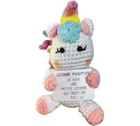 Licorne Positive© | Peluche Magique | Bonne Nuit & Reves | Objet Peur du Noir Enfant | Doudou Rassurant Petite Fille | Solution Veilleusse Cauchemar | Aide Sommeil Princesse | Poupee Reconfort Unicorn