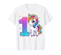 Licorne pour 1er Anniversaire pour Filles, Une Jolie Licorne de 1 an T-Shirt