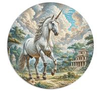 Licorne Puzzle 1000 Pieces Cadeau Unique Animaux Jeu Éduchatif Challenge Toy À De Qualité Supérieure Peinture Art pour Adultes Enfants 1000pcs (67.5x67.5cm)