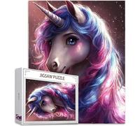 Licorne Puzzle 2000 Pièces Adultes, 5D Puzzle Animal Couleur Puzzles, Jigsaw Jeu éducatif effrayant, Ddifficile pour Adultes avec Emballage Cadeau for Decoration Chambre Murale, Cadeau Homme, Model840