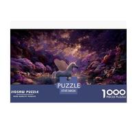 Licorne Puzzle 3D 38x26cm/1000pcs, Fantastique - Jeux ÉduChatifs pour Adultes/Adolescents, Détente + Décoration, Cadeau Pratique
