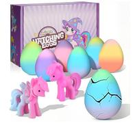 Licorne qui couve des œufs arc-en-ciel pour enfants - Lot de 6 cadeaux licorne pour filles et garçons, petits cadeaux d'anniversaire et de Pâques pour enfants à partir de 3 ans - Cadeaux pour filles d