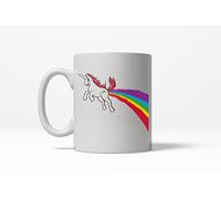 Licorne Qui Pète, Drôle, Arc-En-Ciel, Magique Mug Céramique Tasse Avec Anse Tasses À Thé Pour Travail Maison Boissons Chaudes 330Ml