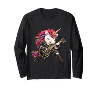 Licorne Rockstar Mignonne, Groupe Rock'n Roll pour Enfants Manche Longue