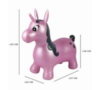 LEXIBOOK - Licorne Sauteuse Gonflable Rose - 3 ans et + rose TU